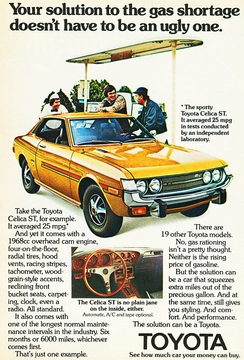 1974 Toyota Auto Advertising